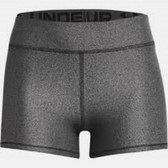 NWOT Under Armour Women's Heat Gear Armour Mid Rise Grey Shorty Short MD - Picture 3 of 10